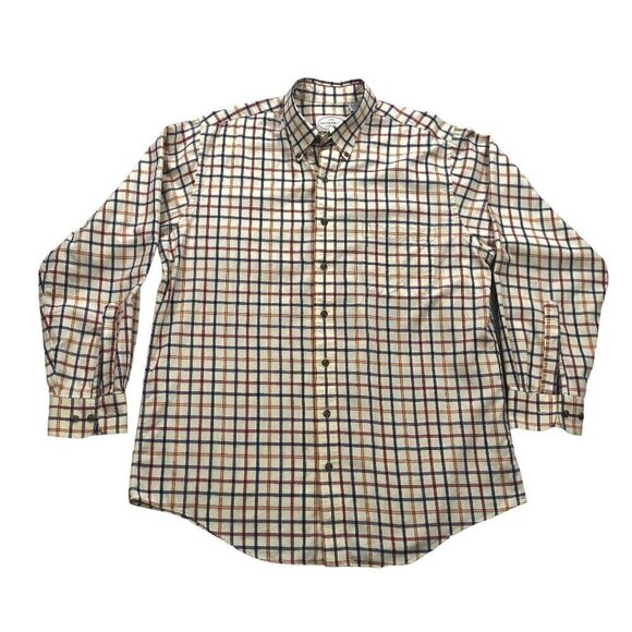 Jacob Miller Men's Windowpane Plaid Long Sleeve Button Down Shirt Size L - Picture 1 of 7